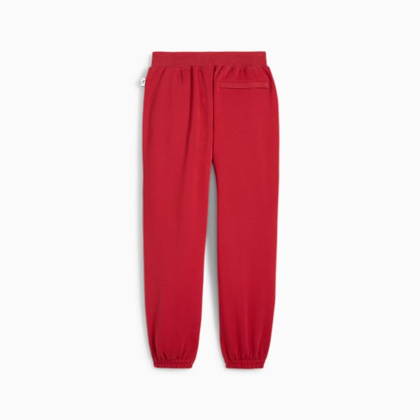 MMQ Men's Relaxed Fit Knitted Sweatpants, Club Red, extralarge-IND