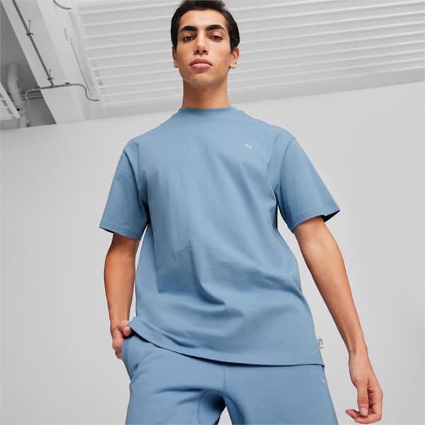 メンズ MMQ 半袖 Tシャツ, Zen Blue, extralarge-IND