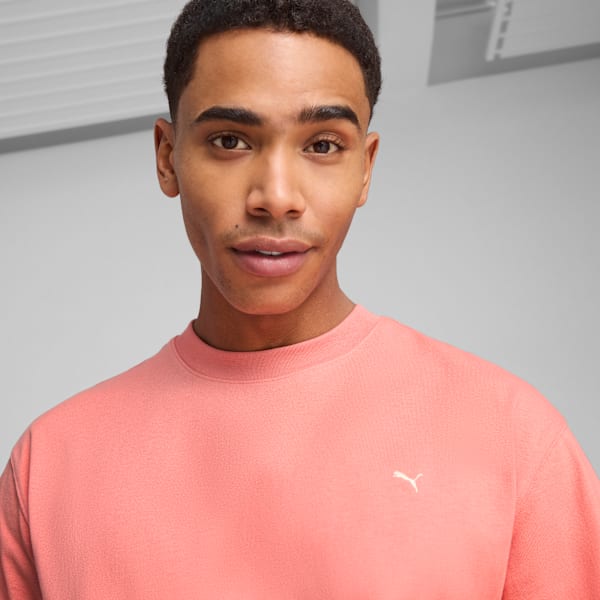 MMQ Men's Relaxed Crew Neck Tee, Hibiscus Flower, extralarge-IND