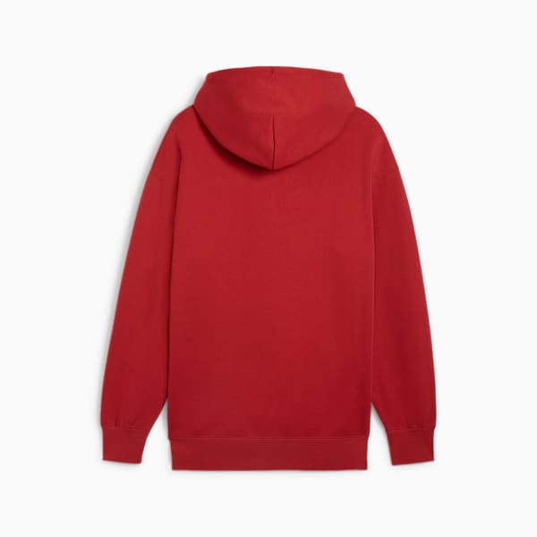 MMQ Men's Relaxed Fit Terry Hoodie, Club Red, extralarge-IND