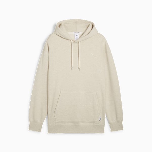 MMQ Men's Relaxed Fit Terry Hoodie, Oatmeal, extralarge-IND