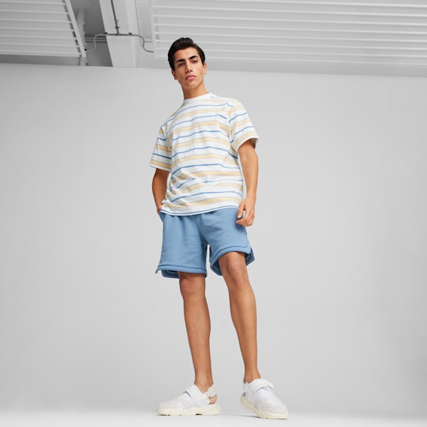 MMQ Striped Men's Tee, Cheap Urlfreeze Jordan Outlet Newcastle White, extralarge