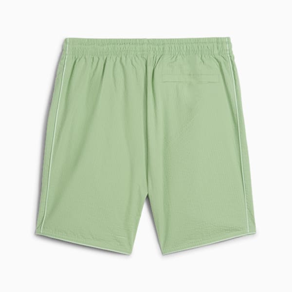 Pantalones cortos MMQ Seersucker para hombre, Pure Green, extralarge