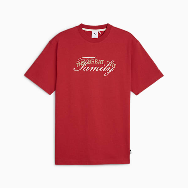 メンズ バスケットボール ノスタルジア グラフィック 半袖 Tシャツ, Club Red, extralarge-JPN