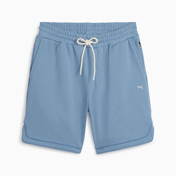 Basketball Nostalgia Men's Relaxed Fit Shorts, Zen Blue, extralarge-IND