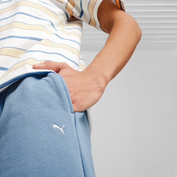 Basketball Nostalgia Men's Relaxed Fit Shorts, Zen Blue, extralarge-IND
