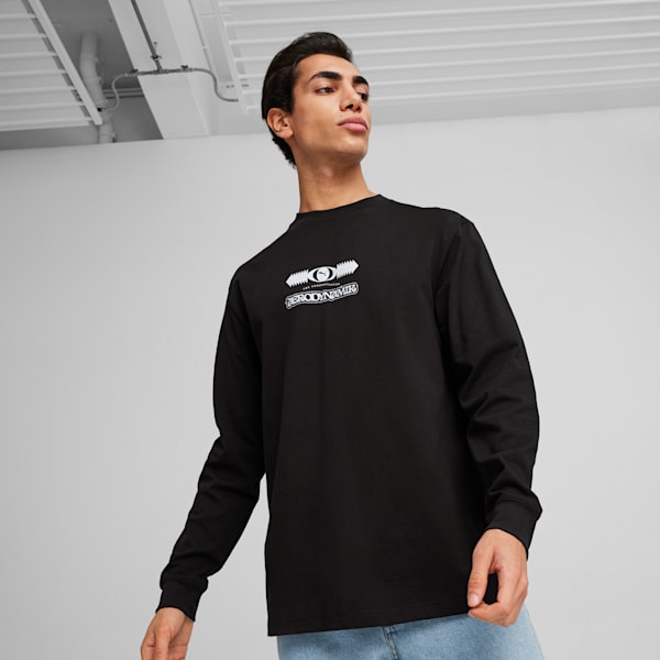 GRAPHICS Aerodynamik Men's Long Sleeve Tee, PUMA Black, extralarge