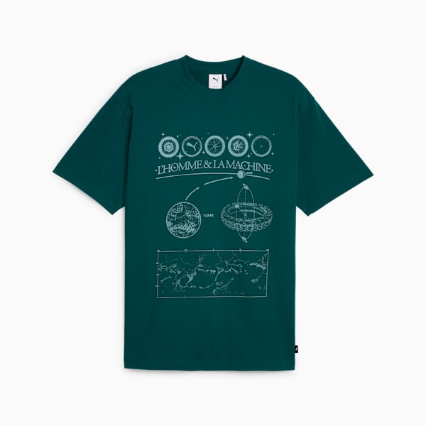 House of Graphics Men's Relaxed Fit T-shirt, Malachite, extralarge-IND