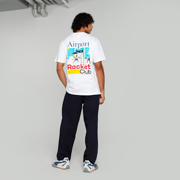 House of Graphics Men's Relaxed Fit T-shirt, PUMA White, extralarge-IND