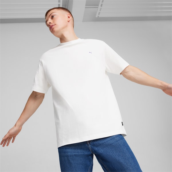 Camiseta para hombre House of Graphics Airport Racket Club, PUMA White, extralarge