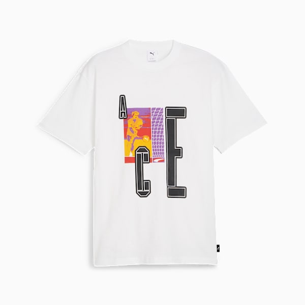 House of Graphics Ace Men's Relaxed Tee, PUMA White, extralarge-IND