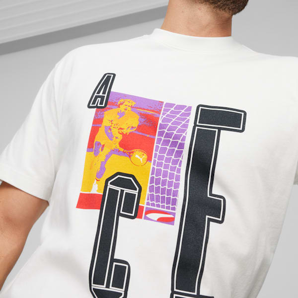 House of Graphics Ace Men's Relaxed Tee, PUMA White, extralarge-IND
