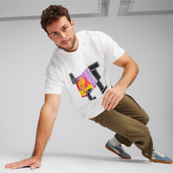 House of Graphics Ace Men's Relaxed Tee, PUMA White, extralarge-IND