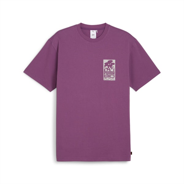 ユニセックス PUMA x PERKS AND MINI グラフィック 半袖 Tシャツ, Crushed Berry, extralarge-JPN