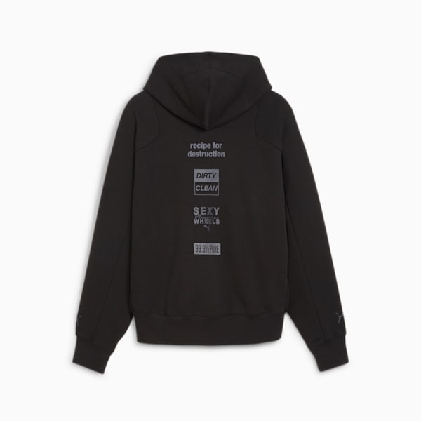 PUMA x PLEASURES Men's Hoodie, PUMA Black, extralarge-IND