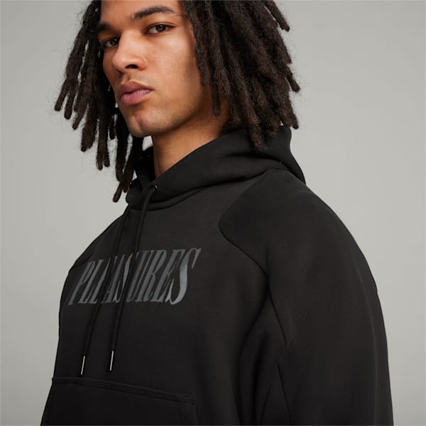 PUMA x PLEASURES Men's Hoodie, PUMA Black, extralarge-AUS