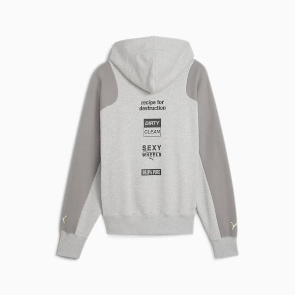 PUMA x PLEASURES Men's Hoodie, Light Gray Heather, extralarge-IND