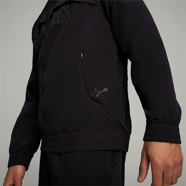 PUMA x PLEASURES Men's Jacket, PUMA Black, extralarge-AUS