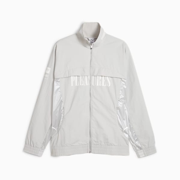 PUMA x PLEASURES Men's Jacket, Glacial Gray, extralarge-IND