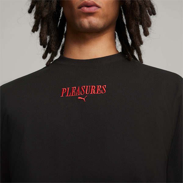 メンズ PUMA x PLEASURES グラフィック 半袖 Tシャツ, PUMA Black, extralarge-JPN