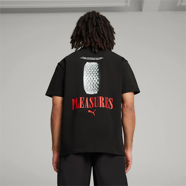 PUMA x PLEASURES Graphic Men's T-shirt, PUMA Black, extralarge-AUS
