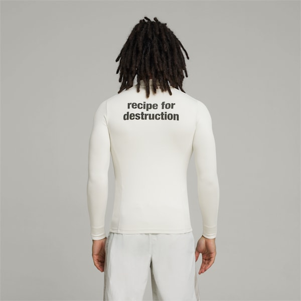 Camiseta de mangas largas para hombre PUMA x PLEASURES, Warm White, extralarge