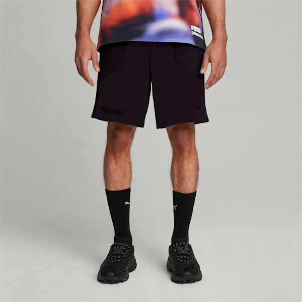 PUMA x PLEASURES Men's Shorts, PUMA Black, extralarge-AUS