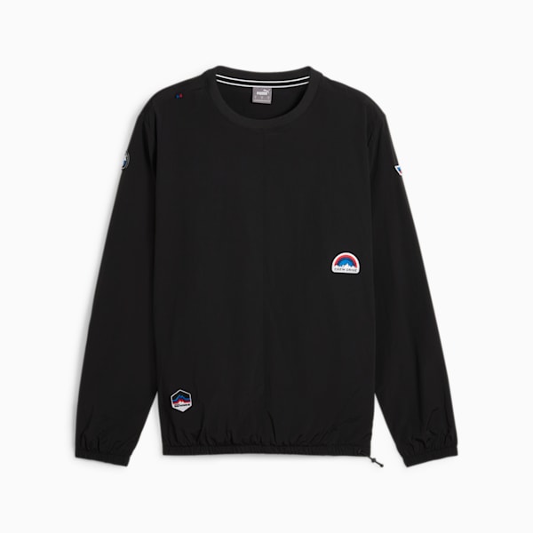 BMW M Motorsport Garage Crew Men's Sweatshirt, PUMA Black, extralarge-IND