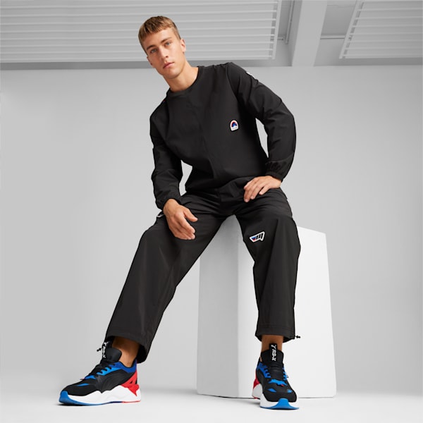 BMW M Motorsport Garage Crew Men's Sweatshirt, PUMA Black, extralarge-IND