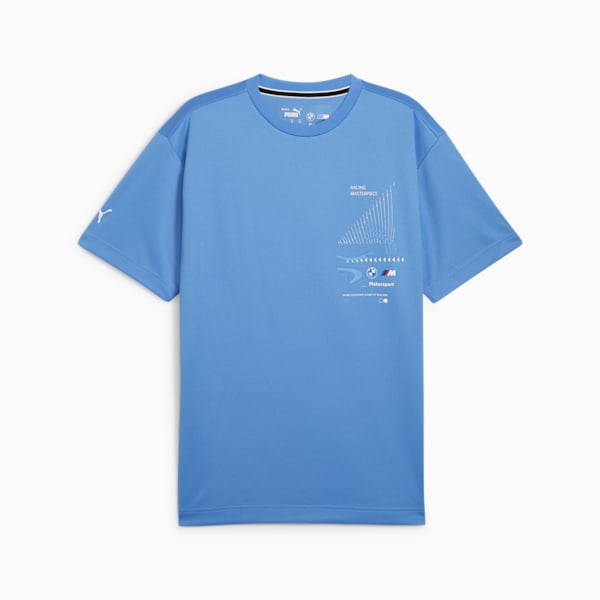 BMW M Motorsport Men's Statement Tee, Blue Skies, extralarge