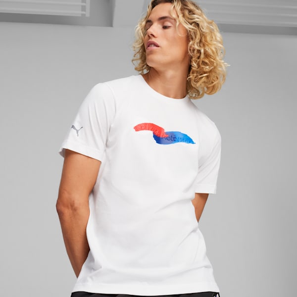 BMW M Motorsport Men's Statement Tee, PUMA White, extralarge