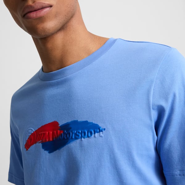 BMW M Motorsport Men's Statement Tee, Blue Skies, extralarge