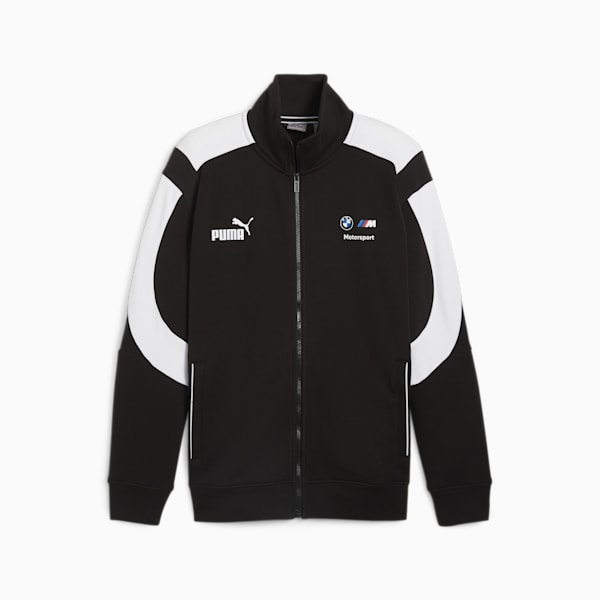 BMW M Motorsport MT7+ Men's Sweat Jacket, PUMA Black, extralarge-IND