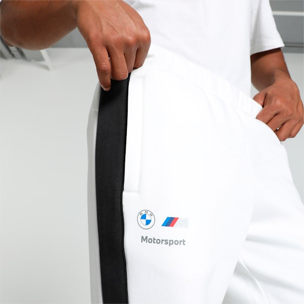 BMW M Motorsport Men's MT7+ Track Pants, PUMA White, extralarge-IND