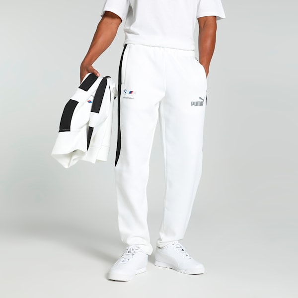 BMW M Motorsport Men's MT7+ Track Pants, PUMA White, extralarge-IND