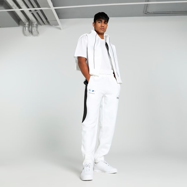 BMW M Motorsport Men's MT7+ Track Pants, PUMA White, extralarge-IND