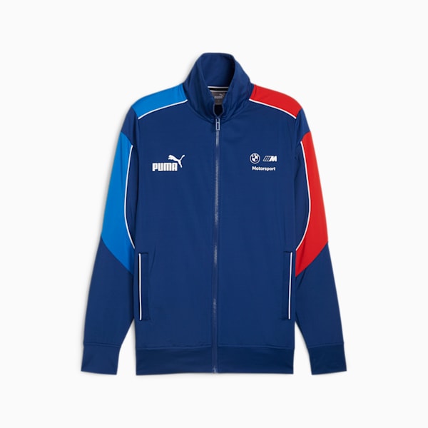 BMW M Motorsport Men's MT7+ Slim Fit Track Jacket, Pro Blue-M Color, extralarge-IND