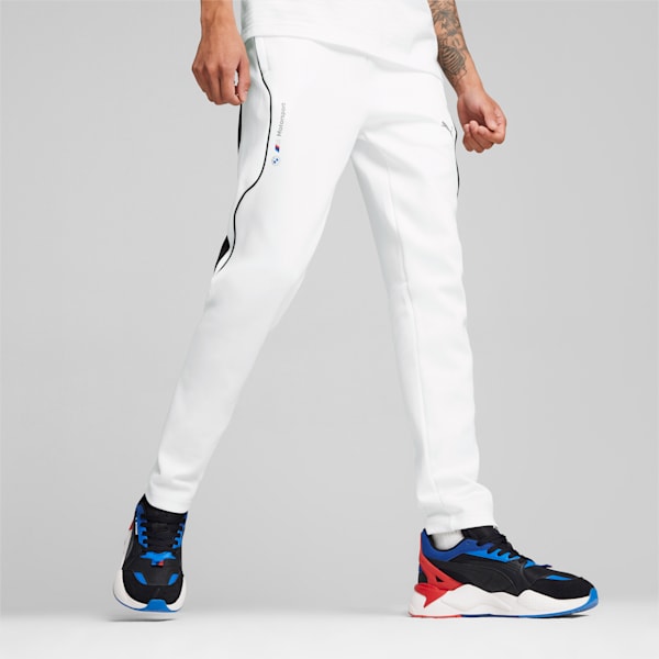 BMW M Motorsport Men's Slim Fit Sweat Pants, PUMA White, extralarge-IND