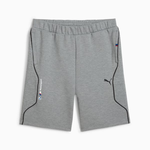 BMW M Motorsport Men's Motorsport Sweat Shorts, Medium Gray Heather, extralarge