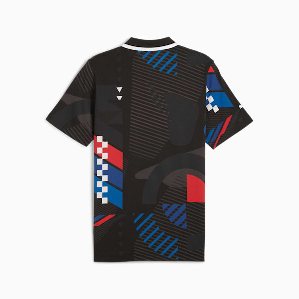 BMW M Motorsport Men's All-Over Print Polo, Cheap Jmksport Jordan Outlet Black-AOP, extralarge