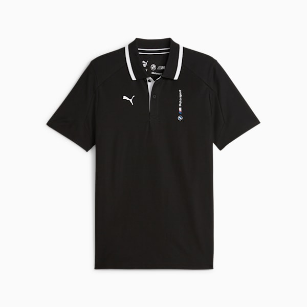 Playera tipo polo para hombre BMW M Motorsport, PUMA Black, extralarge