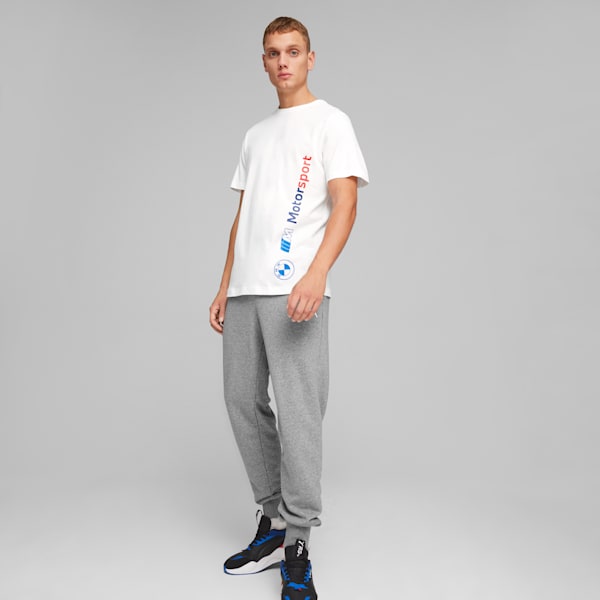 BMW M Motorsport Men's Logo Tee, PUMA White, extralarge