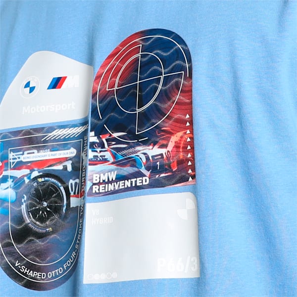 BMW M Motorsport Print Men's T-shirt, Blue Skies, extralarge-IND