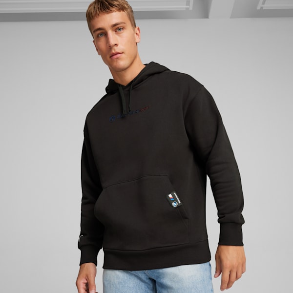 Sudadera estampada con capucha para hombre BMW M Motorsport, PUMA Black, extralarge