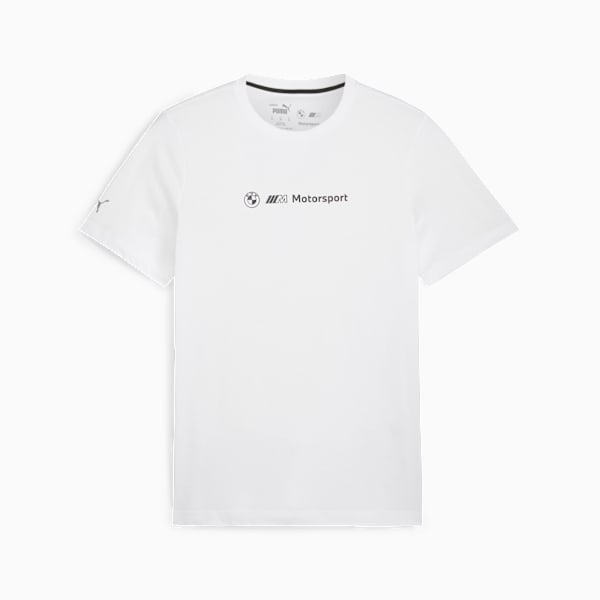 BMW M Motorsport Men's Logo Graphic Tee, PUMA White, extralarge-IND