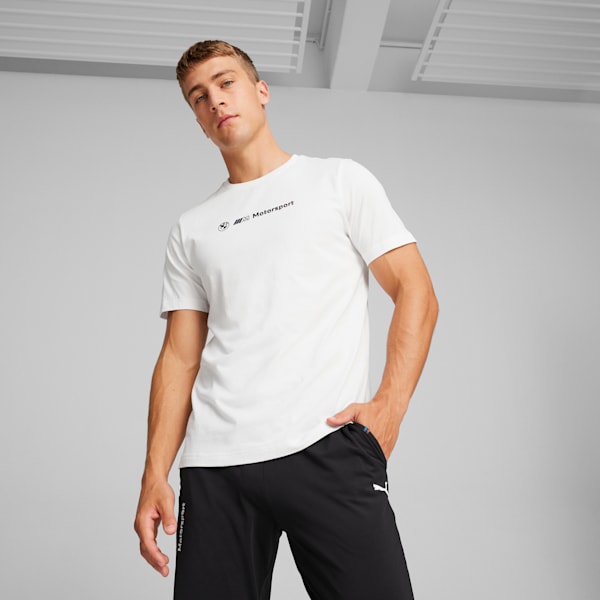 メンズ BMW MMS ロゴ グラフィック 半袖 Tシャツ, PUMA White, extralarge-JPN