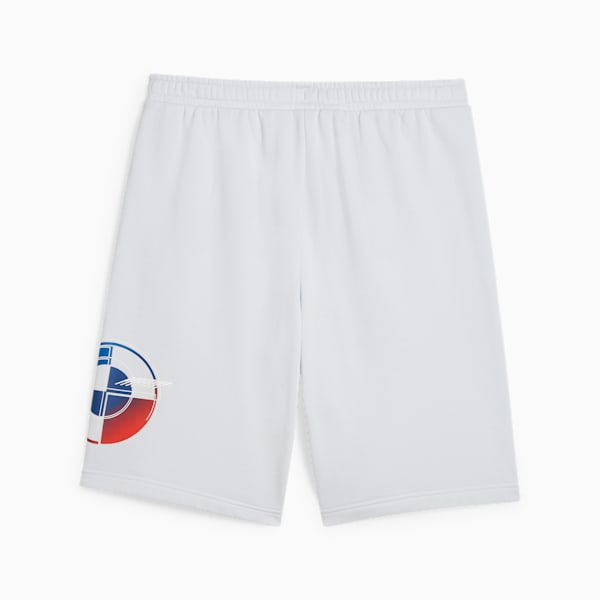 BMW M Motorsport Graphic Men's Motorsport Shorts, Silver Mist, extralarge