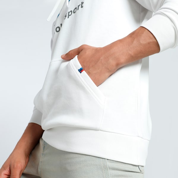 BMW MMS Men's Hoodie, PUMA White, extralarge-IND
