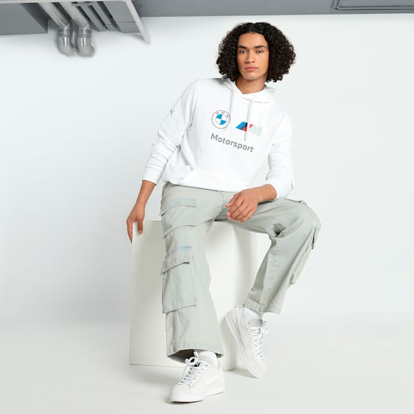 BMW MMS Men's Hoodie, PUMA White, extralarge-IND