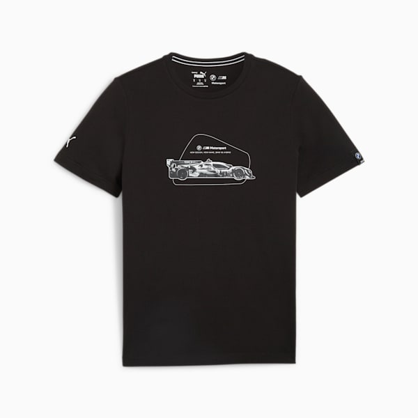 BMW M Motorsport Men's Graphic T-shirt, PUMA Black, extralarge-IND